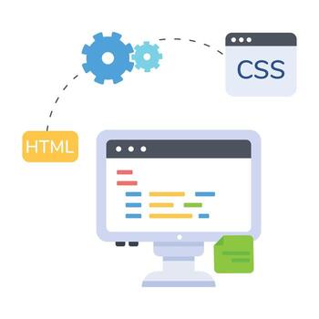 Trendy Software Programming vector