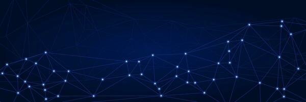 modern tech futuristic background with connected dots vector
