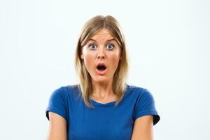 Image of shocked woman photo