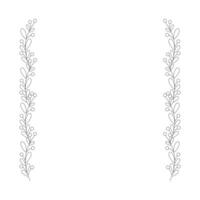 Christmas frame with tree branch and yellow berries, leaves. vector