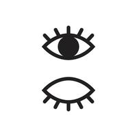 Visible and not visible icon illustration design. Visible invisible icon symbol. vector