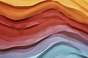 AI generated Close up of multi coloured sand background. AI Generated. photo