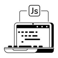 Trendy JS Programming vector