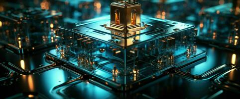 AI generated Cyber security, Network security system, Personal Data, Information privacy, Data protection, Internet and technology, Information and technology services photo