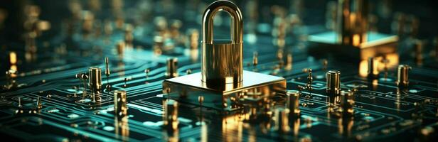 AI generated Cyber security, Network security system, Personal Data, Information privacy, Data protection, Internet and technology, Information and technology services photo