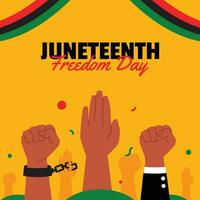 juneteenth event background template vector