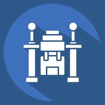 Icon Drone Delivery. related to Future Technology symbol. long shadow style. simple design editable. simple illustration vector