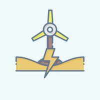 Icon Energy Ecosystem. related to Future Technology symbol. doodle style. simple design editable. simple illustration vector