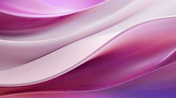 AI generated Abstract 3D image of digital waves in shades of pink and purple. AI Generated photo