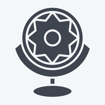 icono biónico ojo. relacionado a futuro tecnología símbolo. glifo estilo. sencillo diseño editable. sencillo ilustración vector