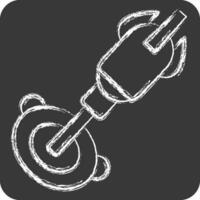Icon Nanobot. related to Future Technology symbol. chalk Style. simple design editable. simple illustration vector