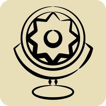 icono biónico ojo. relacionado a futuro tecnología símbolo. mano dibujado estilo. sencillo diseño editable. sencillo ilustración vector