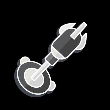 icono nanobot. relacionado a futuro tecnología símbolo. lustroso estilo. sencillo diseño editable. sencillo ilustración vector