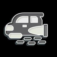 Icon Flying Car. related to Future Technology symbol. glossy style. simple design editable. simple illustration vector