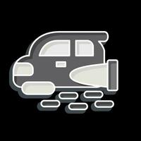 Icon Flying Car. related to Future Technology symbol. glossy style. simple design editable. simple illustration vector