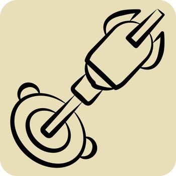 icono nanobot. relacionado a futuro tecnología símbolo. mano dibujado estilo. sencillo diseño editable. sencillo ilustración vector