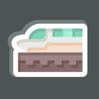 Sticker High Speed Train. related to Future Technology symbol. simple design editable. simple illustration vector