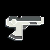 Icon Hi-Tech Weapons. related to Future Technology symbol. glossy style. simple design editable. simple illustration vector