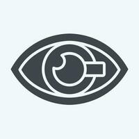 Icon Nano Contact Lenses. related to Future Technology symbol. glyph style. simple design editable. simple illustration vector