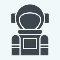Icon Space Tourism. related to Future Technology symbol. glyph style. simple design editable. simple illustration vector
