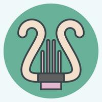 Icon Lyre. related to Theatre Gradient symbol. color mate style. simple design editable. simple illustration vector