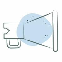 Icon Megaphone. related to Theatre Gradient symbol. Color Spot Style. simple design editable. simple illustration vector