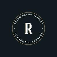 Logo design typography vintage retro badge for business , clothing , barber , restaurant and bar. vector