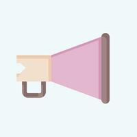 Icon Megaphone. related to Theatre Gradient symbol. flat style. simple design editable. simple illustration vector