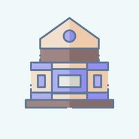 Icon Theatre. related to Theatre Gradient symbol. doodle style. simple design editable. simple illustration vector