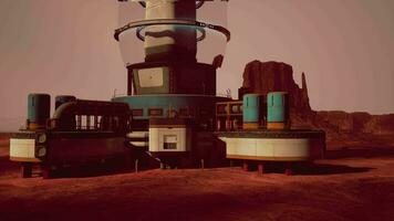 futuristic laboratory in arisona desert video