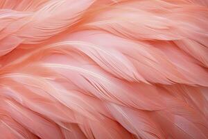 AI generated Flamingo Feather background. AI Generated photo