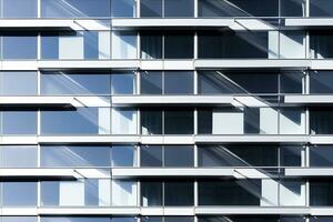 AI generated Abstract Architecture and modern facade. AI Generated photo