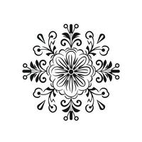 AI generated View of a Flower Ornament Design photo