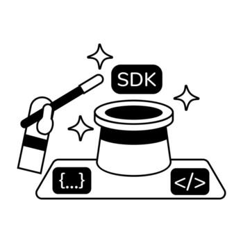 Trendy Programming Magic vector
