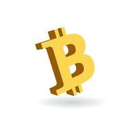 bitcoin icon design template vector