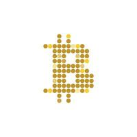 bitcoin icon design template vector