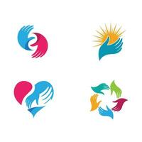 Hand Care icon Template vector illustration