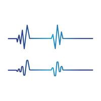 pulso de latido del corazón médico de salud vector