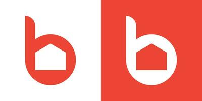 Letter B Home Logo Design Template vector