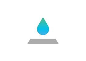 Modern letter A water drop logo design vector template