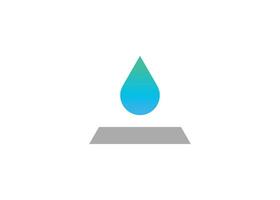 Modern letter A water drop logo design vector template