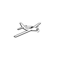 Plane logo or icon design vector
