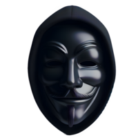 ai genererad anonym mask isolerat på transparent bakgrund png