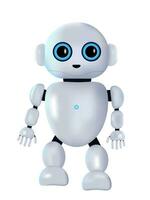 Chatbot assistant in robot form, possessing artificial intelligence in 3D style vector