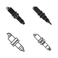 Spark plug icon vector