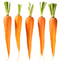 AI generated fresh carrot isolated on transparent background png