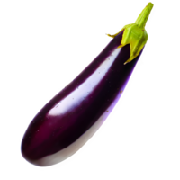 AI generated Eggplant sliced isolated on transparent background png