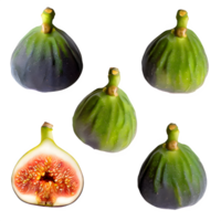 AI generated Fresh common fig ficus carica isolated on transparent background png