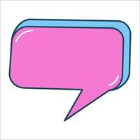 Speech bubble icons. Graphic resources about Talk bubble. Blank cloud speech bubble. vector