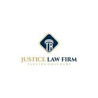 IR initial monogram for lawfirm logo ideas with creative polygon style design vector